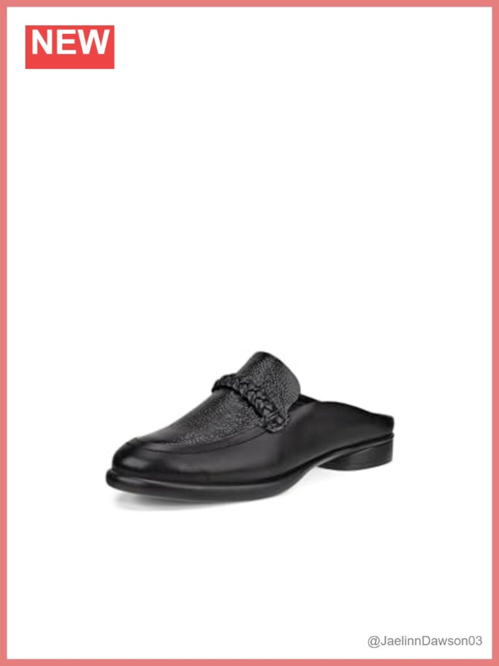 ECCO Women's Sculpted Luxury Braided Mule Leather Flat Slip-On Comfort Walking